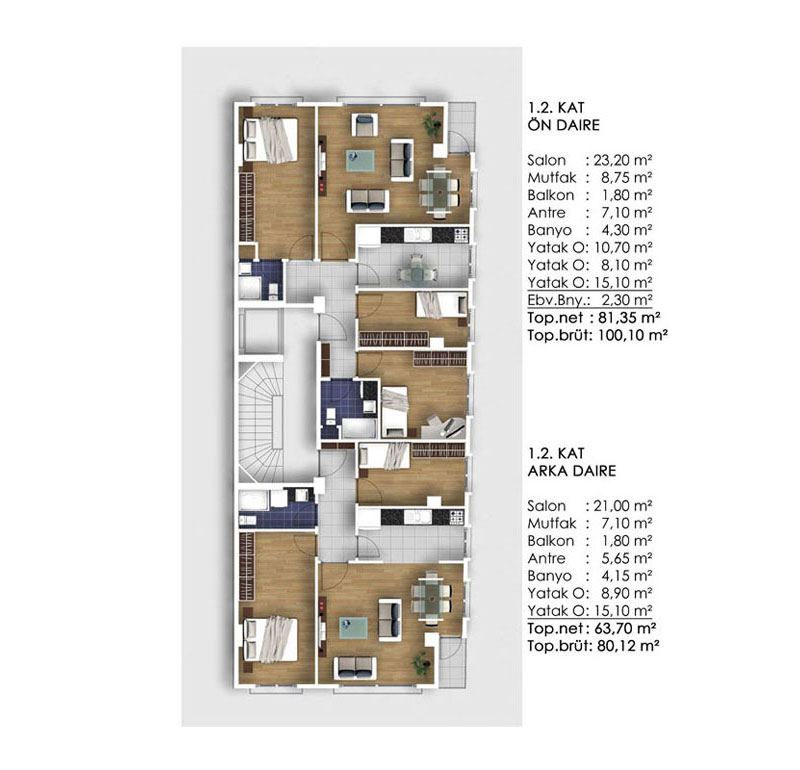 Büyütmek için tıklayın Deniz Apartmanı