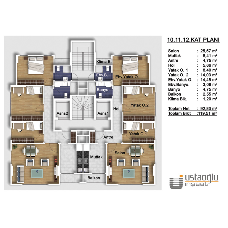 Büyütmek için tıklayın Özenç Apartmanı